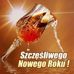 Szczęśliwego Nowego Roku - kieliszek