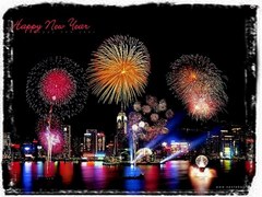 Happy New Year nad wodą