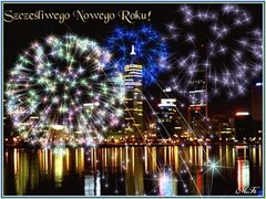 Szczęśliwego Nowego Roku nad jeziorkiem