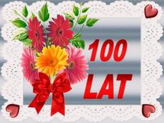 100 lat - kwiatki