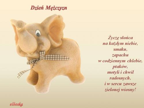 Dzień męźczyzn życzę słońca...