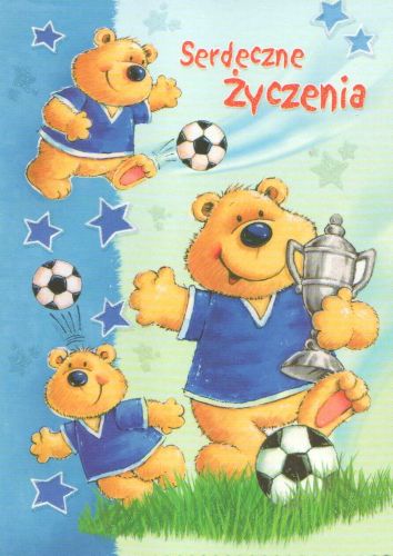 Serdeczne życzenia od misia