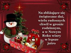 Na zbliżające się świąteczne dni...