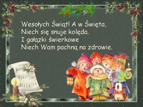 Wesołych Świąt a w Święto...