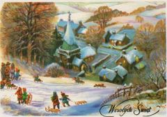 Wesołych Świąt na sankach