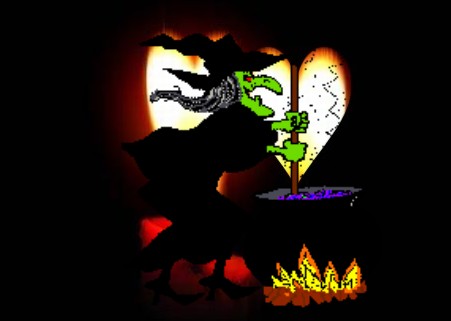 Czarownica z miotłą