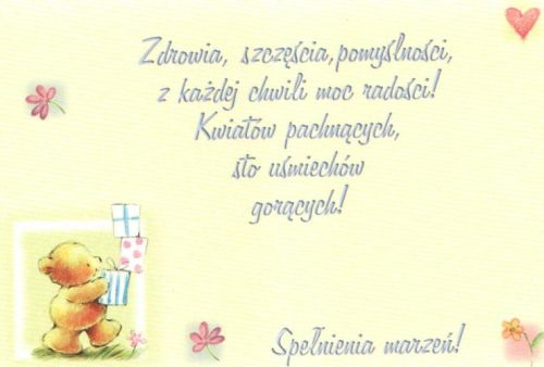 Zdrowia, szczęścia, pomyślności...