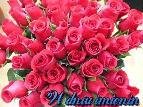 W dniu imienin dużo róż
