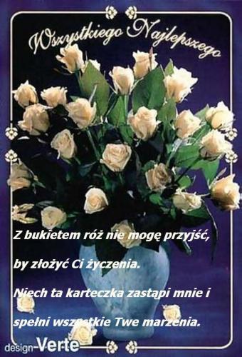 Z bukietem róż nie mogę przyjść...