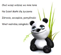 Choć wciąż widzisz we mnie lenia...