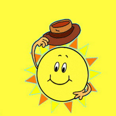 Słońce z kapeluszem