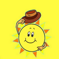 Słońce z kapeluszem