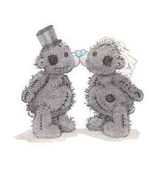 Całujące się miśki