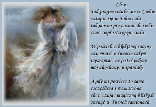 Tak pragnę wtulić się w Ciebie...